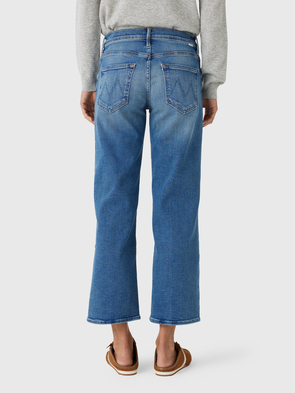 Mother Women's The Mid Rise Tunnel Vision Flood Jean - Saint Bernard