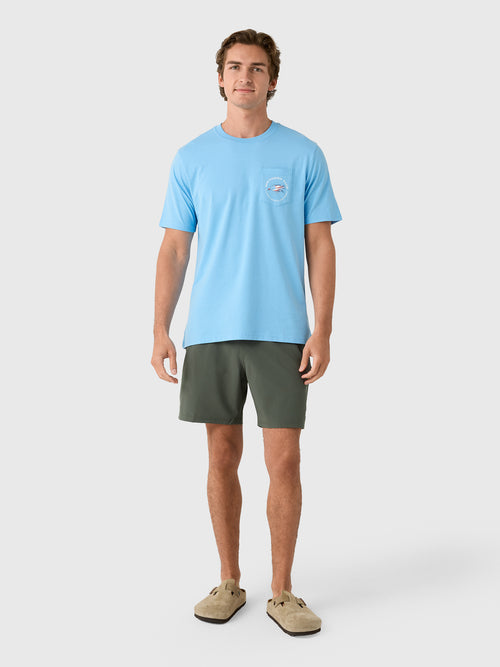 Southern Tide Men's Americana Trout Basket Short Sleeve T-Shirt