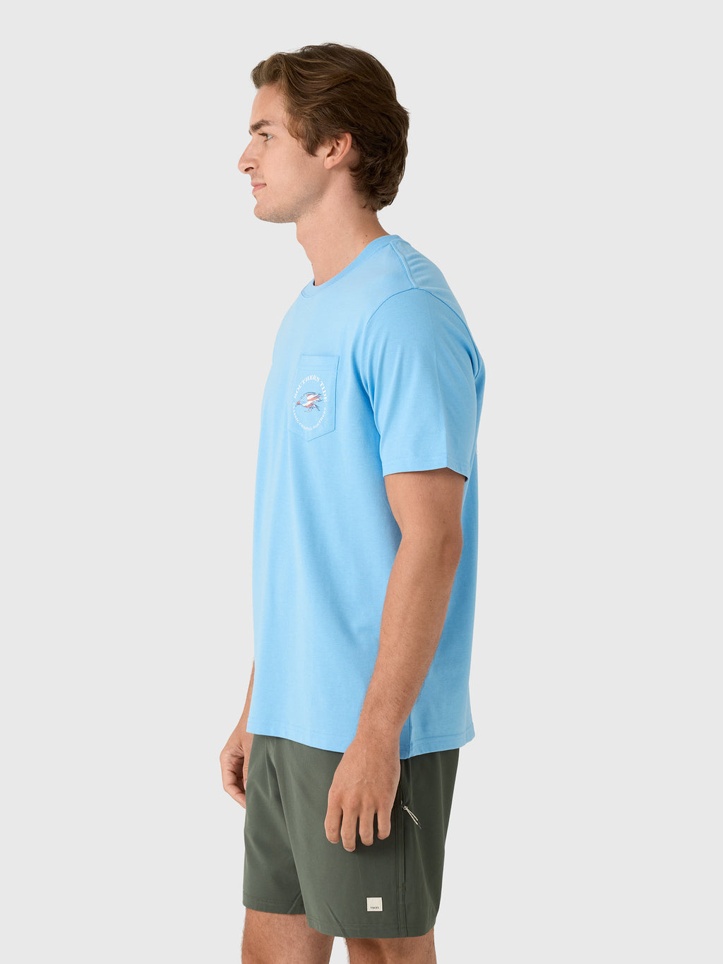 Southern Tide Men's Americana Trout Basket Short Sleeve T-Shirt - Saint Bernard