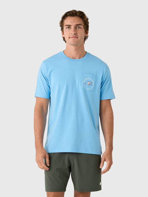 Southern Tide Men's Americana Trout Basket Short Sleeve T-Shirt
