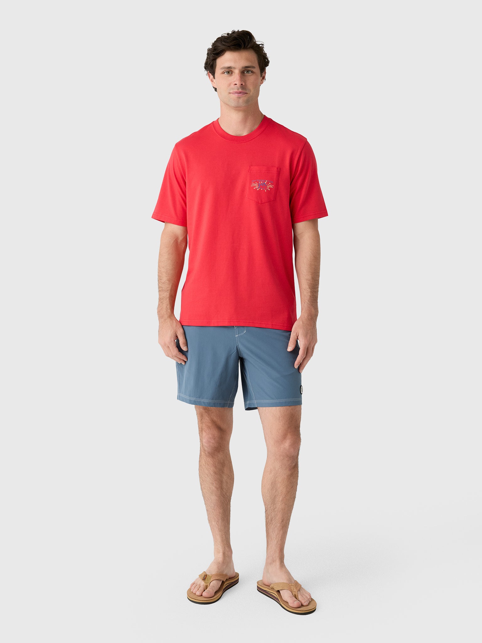 Southern Tide Men's Vintage Firecracker Label Short Sleeve T-Shirt
