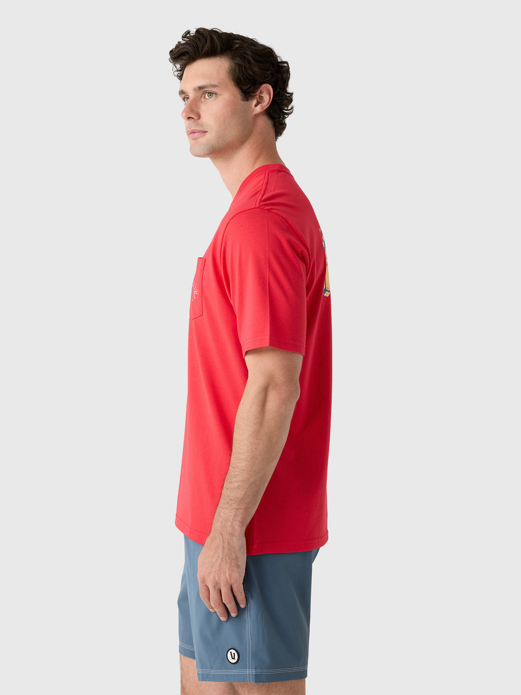 Southern Tide Men's Vintage Firecracker Label Short Sleeve T-Shirt