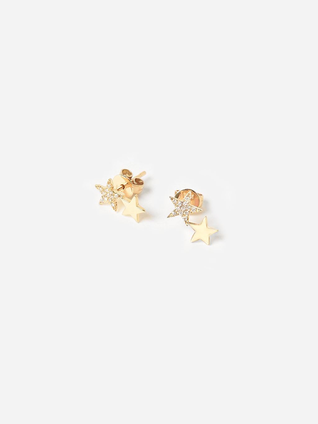 Francie B. Women's Double Star Stud Earrings - Saint Bernard