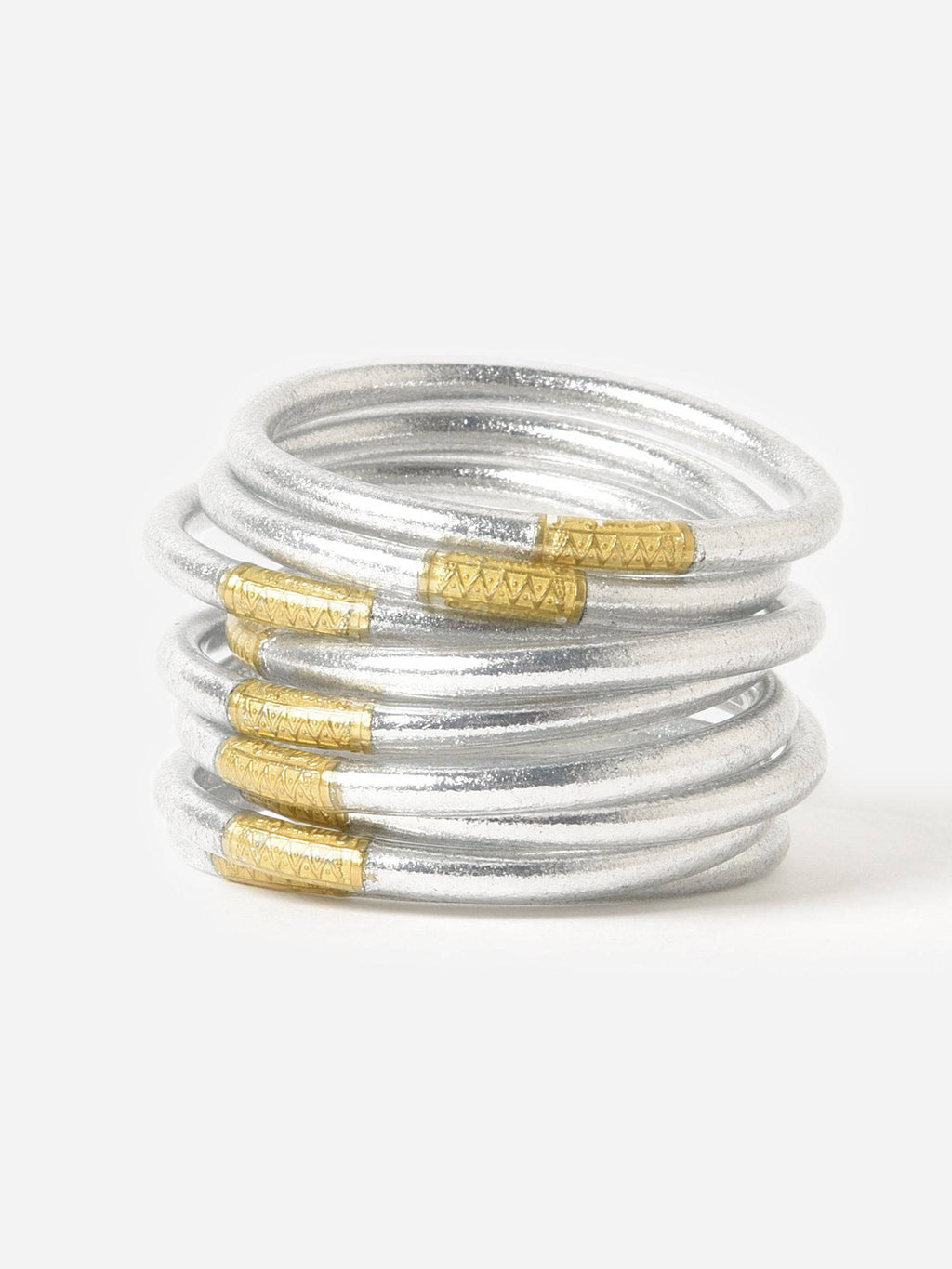 BudhaGirl Serenity Prayer All Weather Bangle Set - Saint Bernard