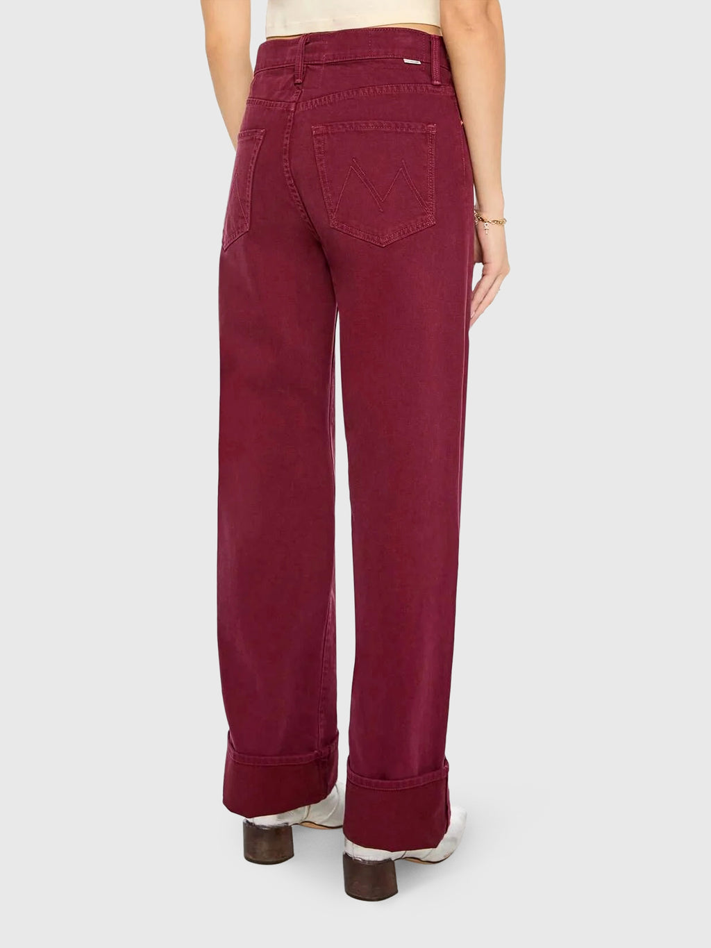 Mother Women's The Dodger Zip Skimp Cuff Jean - Saint Bernard