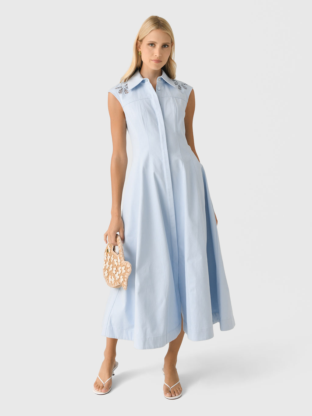 knee length dresses for ladies CLEA Women's Franca Midi Dress – Saint Bernard