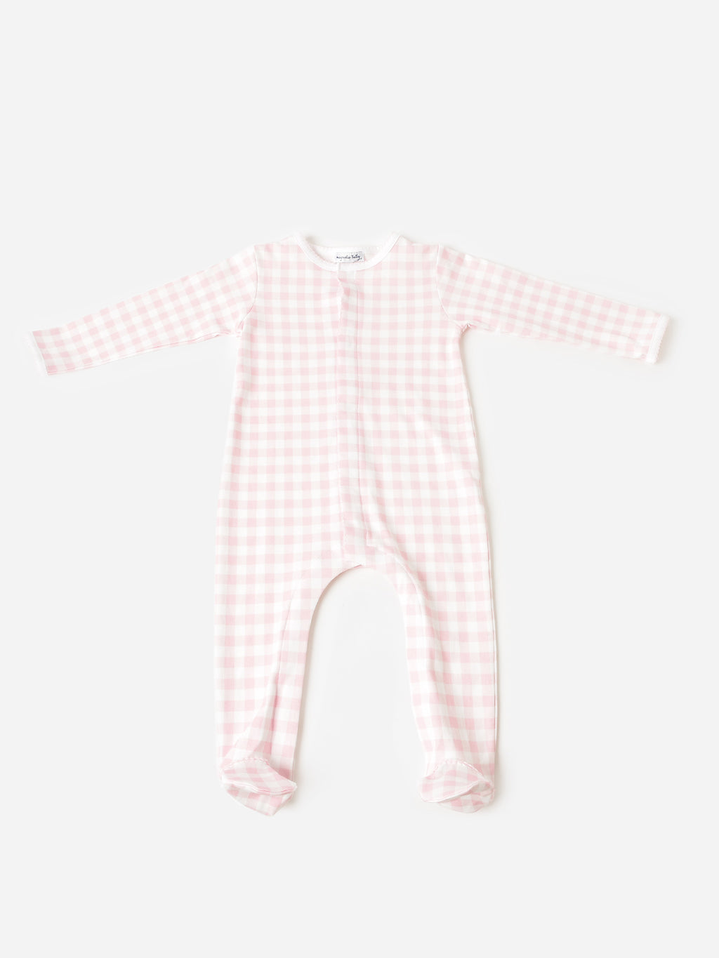 Magnolia Baby Baby Girls' Checks Footie - Saint Bernard