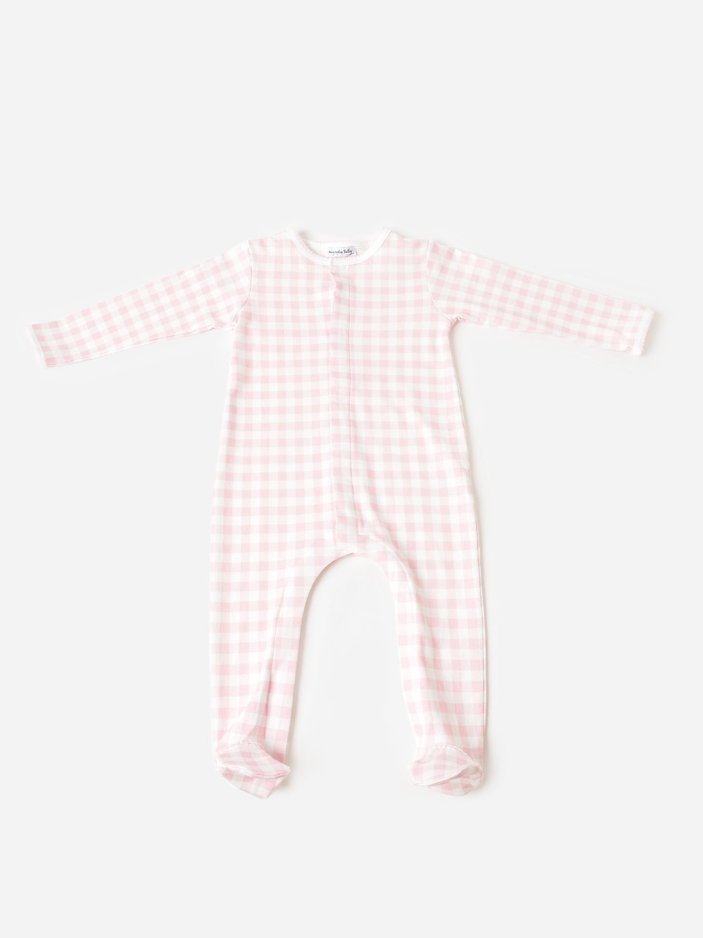 Magnolia Baby Baby Girls' Checks Footie - Saint Bernard