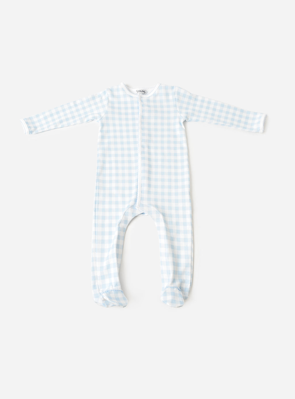 Magnolia Baby Baby Boys' Checks Footie - Saint Bernard