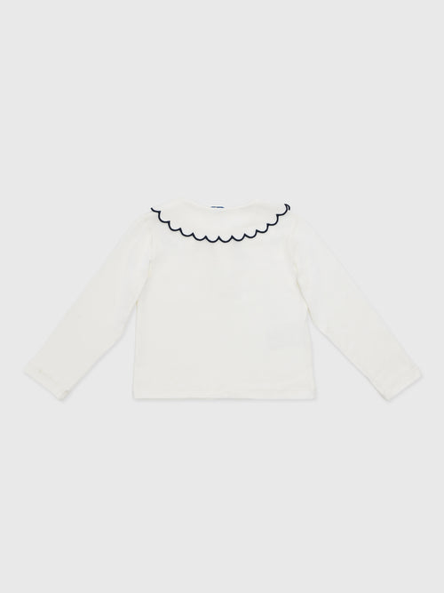 Mayoral Girls' Long Sleeve Basic Polo