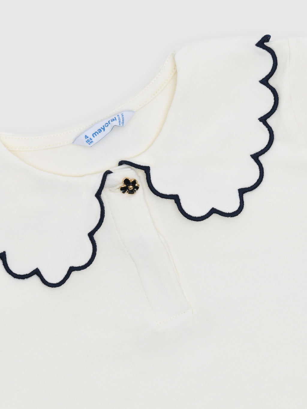 Mayoral Girls' Long Sleeve Basic Polo - Saint Bernard