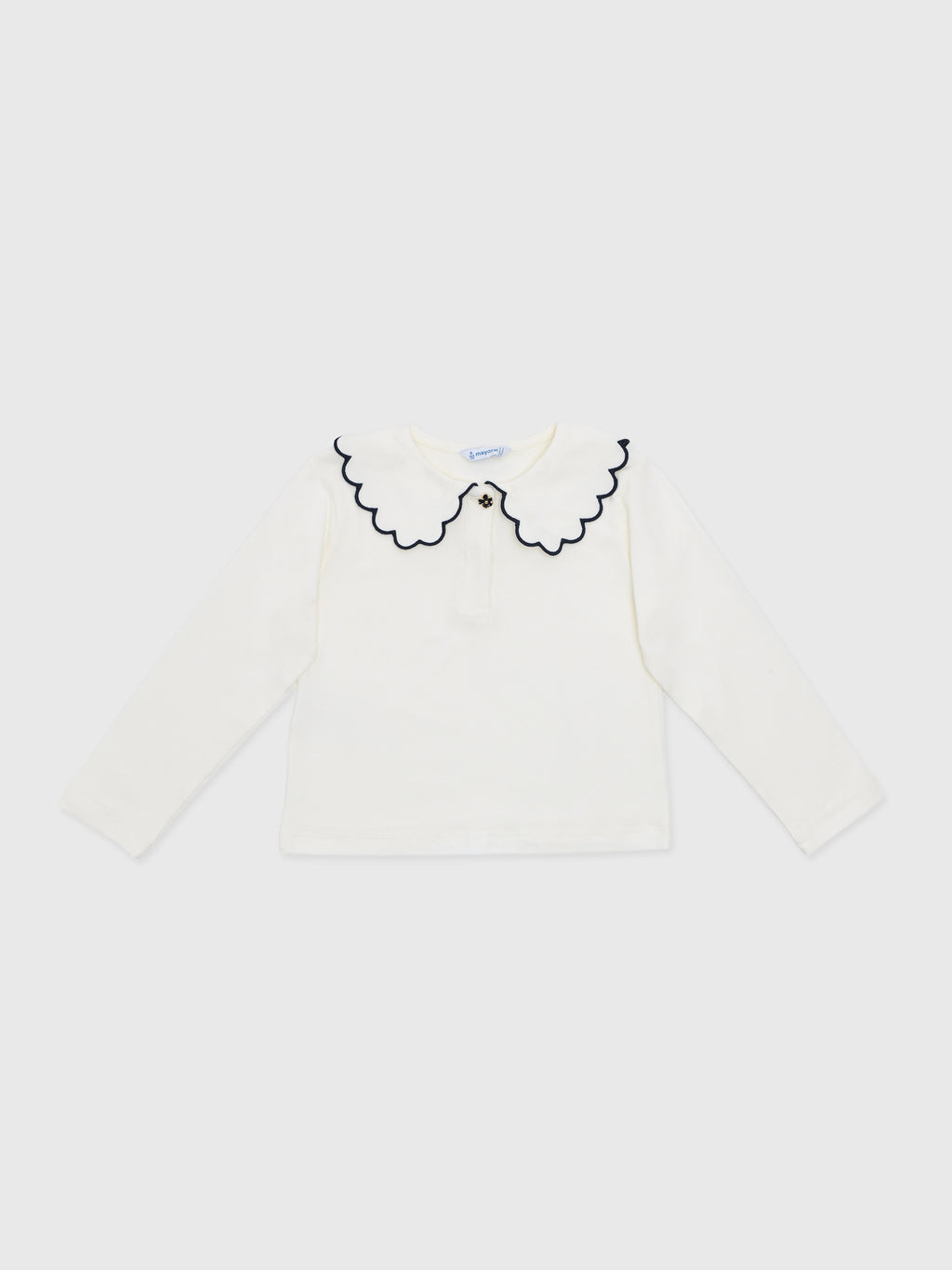 Mayoral Girls' Long Sleeve Basic Polo - Saint Bernard