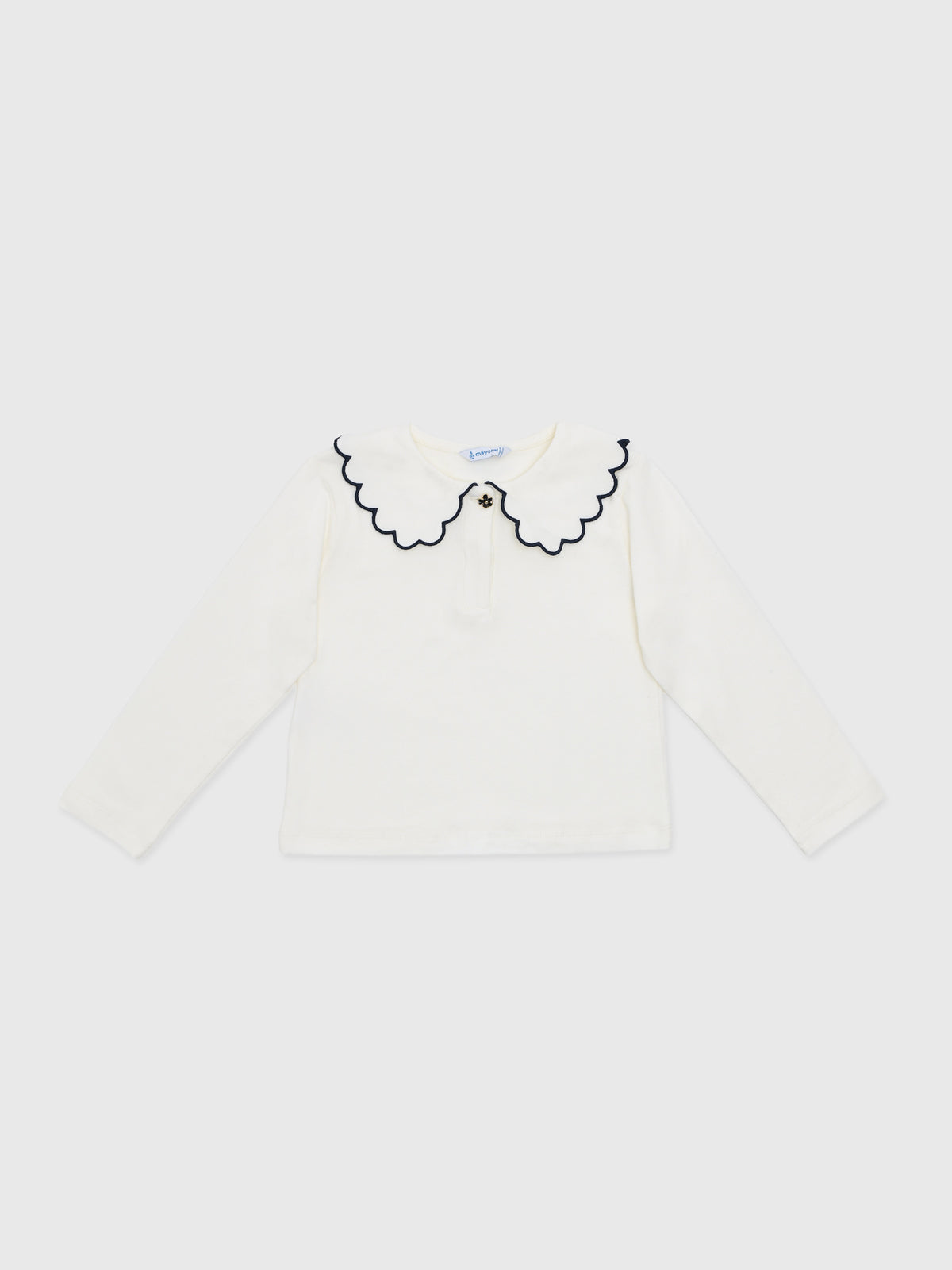 Mayoral Girls' Long Sleeve Basic Polo - Saint Bernard