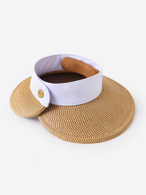 Eric Javits Squishee Halo Visor Hat