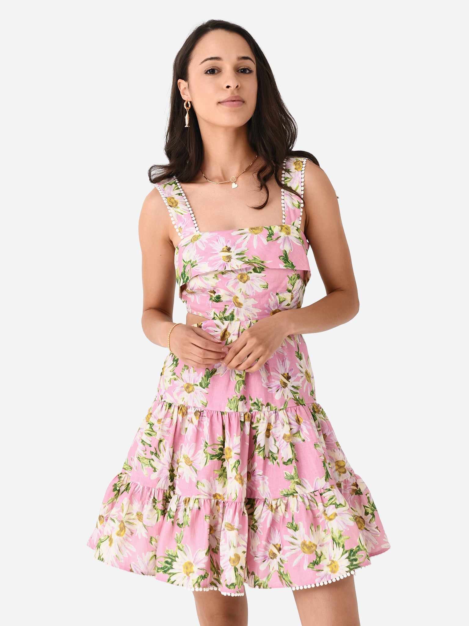 Alemais Women's Maia Cutout Mini Dress - Saint Bernard