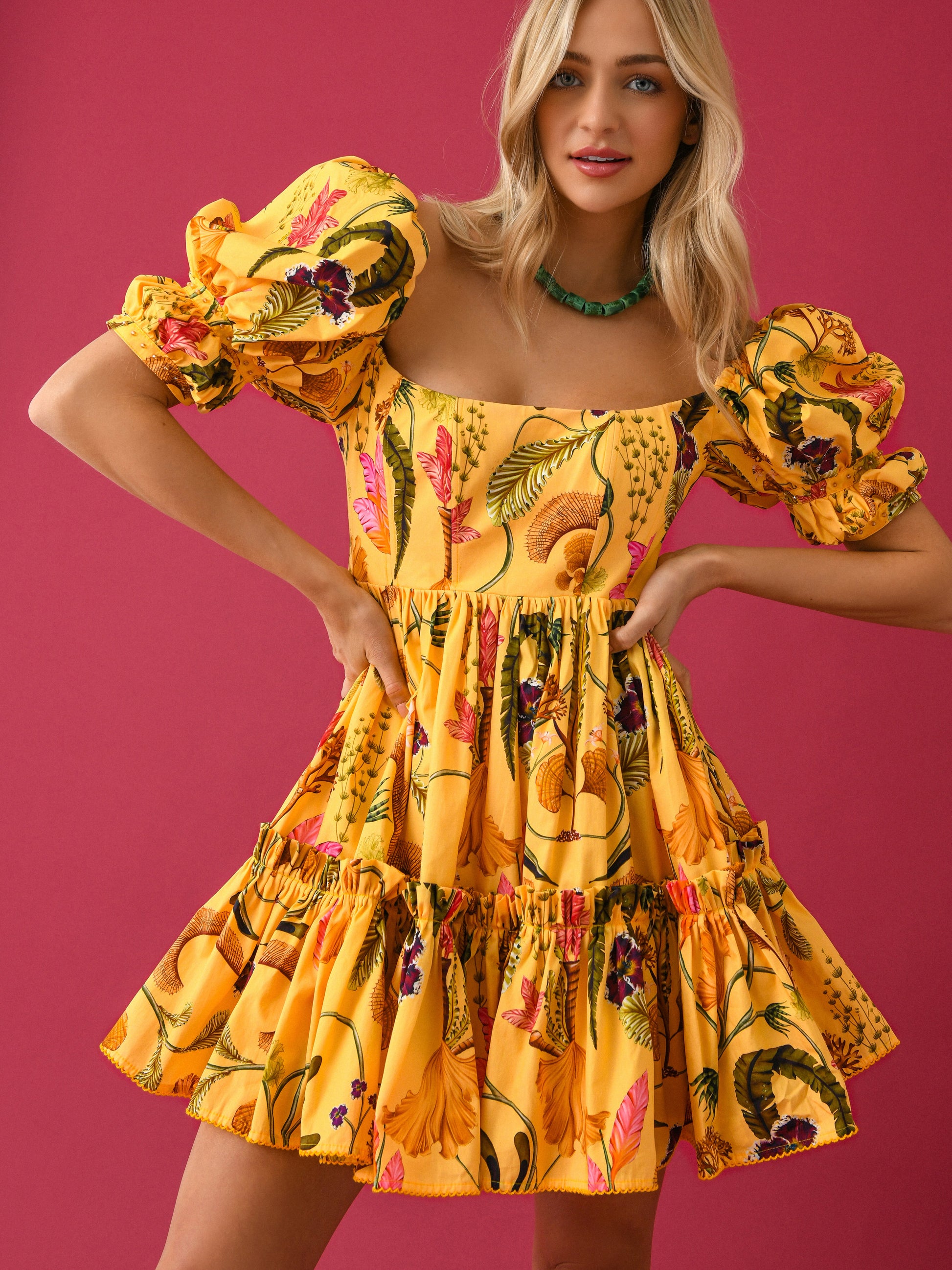 Agua By Agua Bendita Women's Alaria Habitat Mini Dress - Saint Bernard