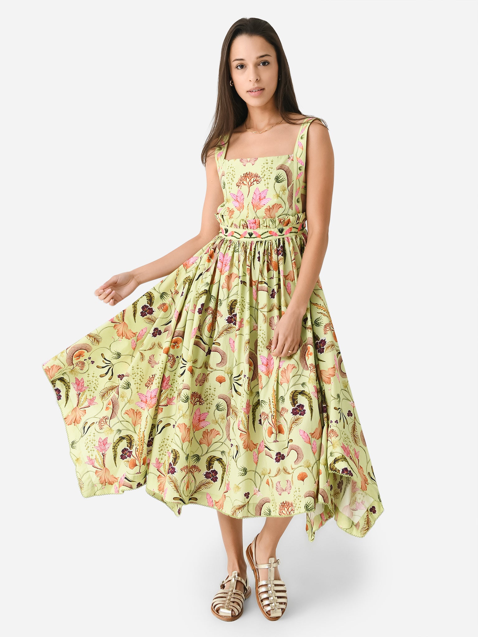 Agua By Agua Bendita Women's Lunatus Habitat Midi Dress - Saint Bernard