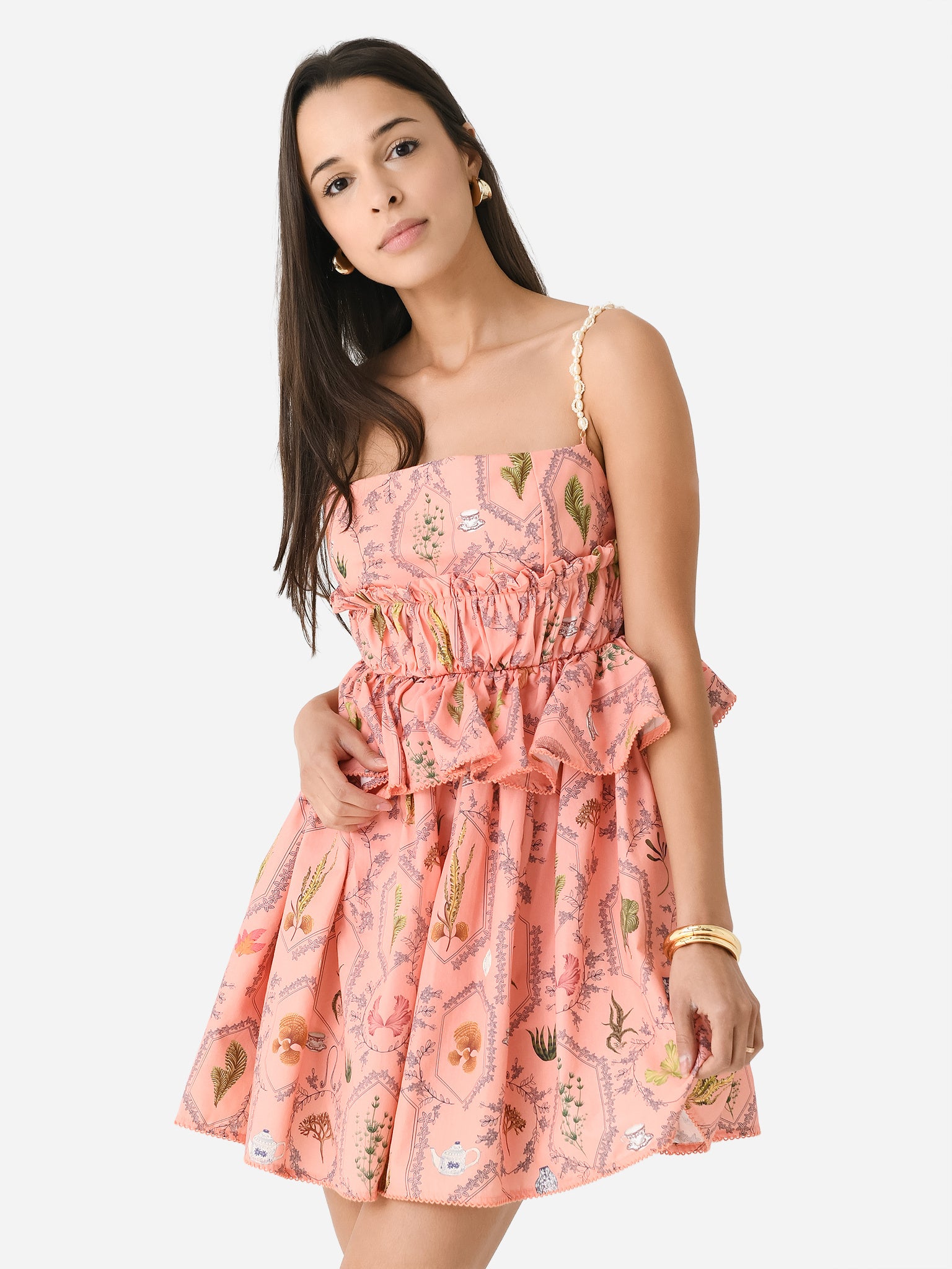 Agua By Agua Bendita Women's Salvador Encaje Mini Dress - Saint Bernard