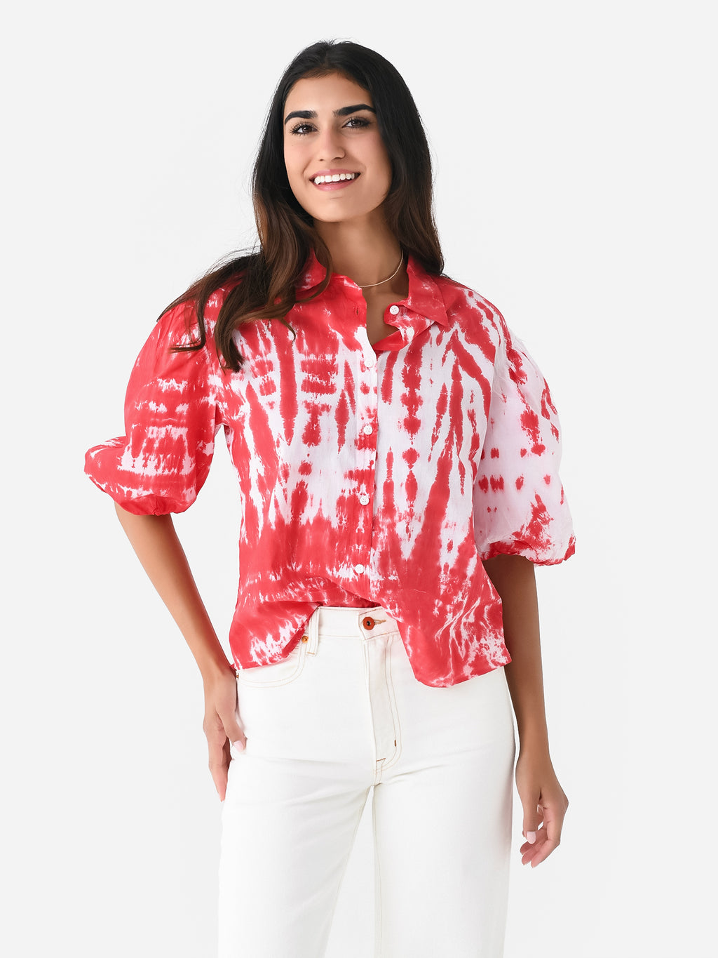 Stark X Women's Puff Sleeve Top - Saint Bernard