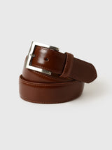 W. Kleinberg Men's Glazed Leather Belt - Saint Bernard