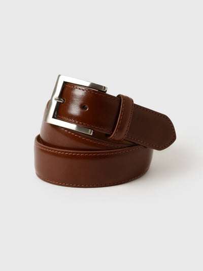 W. Kleinberg Men's Glazed Leather Belt - Saint Bernard