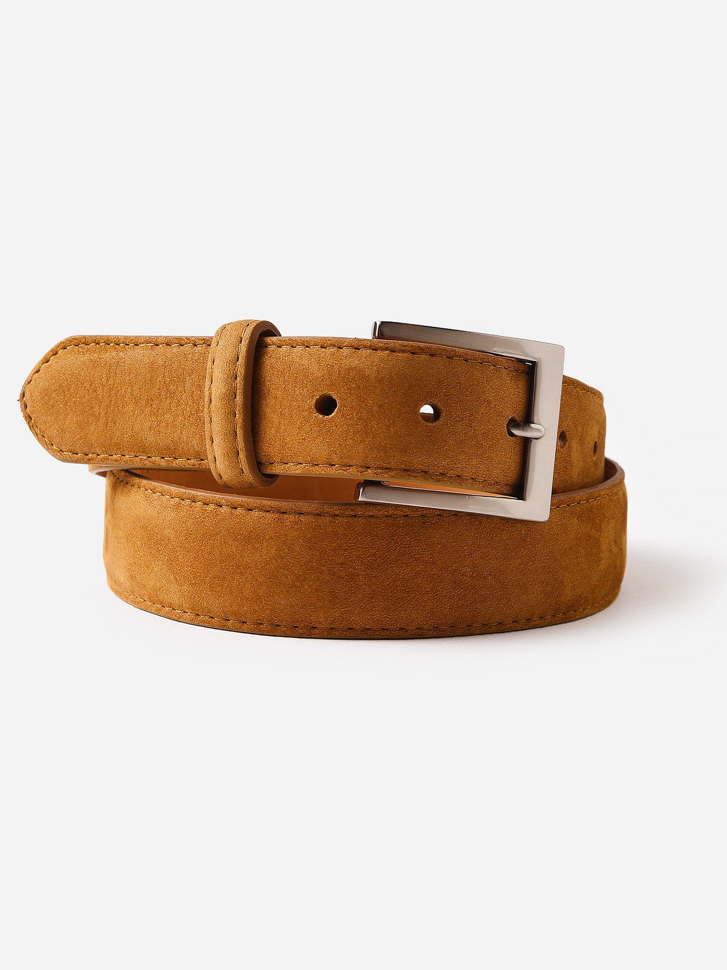 W. Kleinberg Men's Nubuck Leather Belt - Saint Bernard