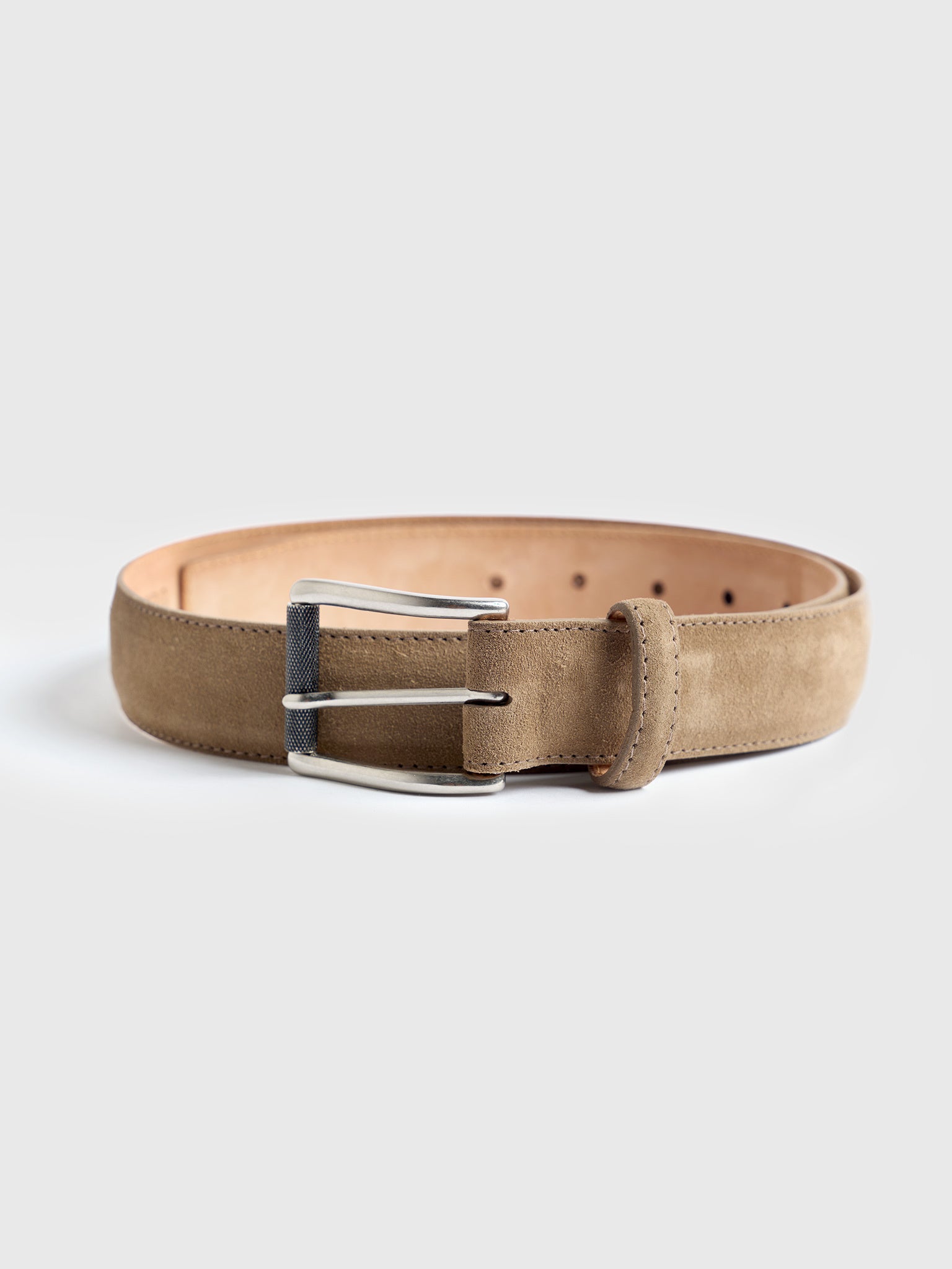 W. Kleinberg Men's Suede Calf Belt - Saint Bernard