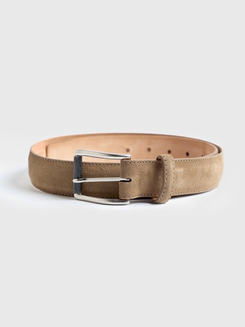 W. Kleinberg Men's Suede Calf Belt
