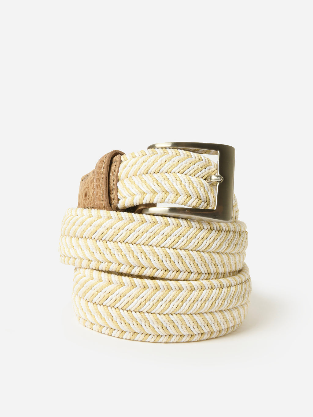 W. Kleinberg Men's Woven Stretch Belt - Saint Bernard