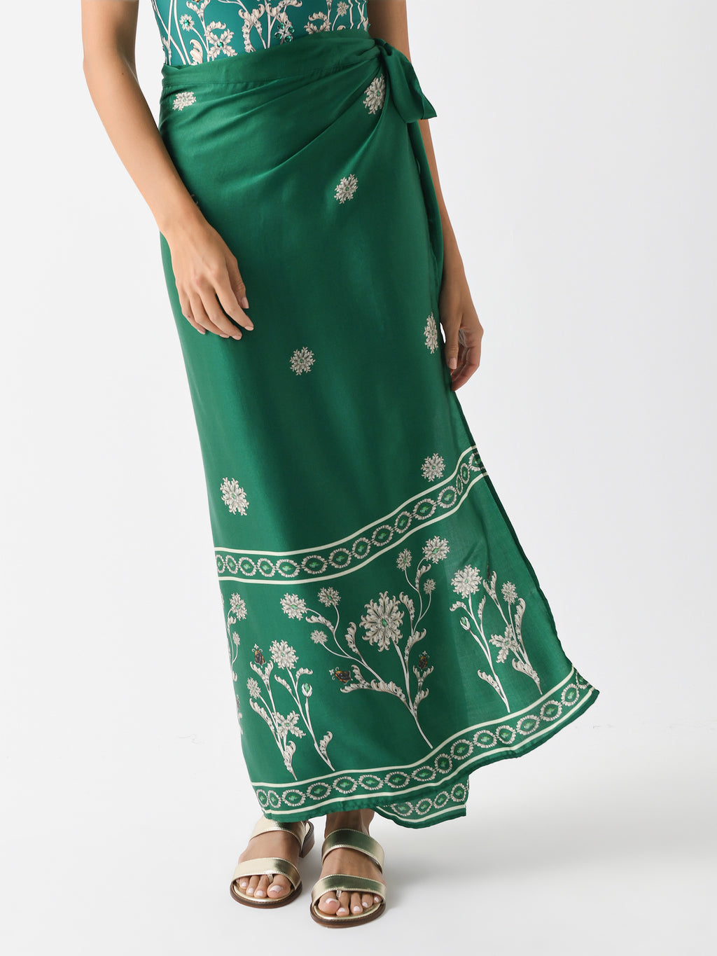 Agua By Agua Bendita Women's Lavanda Esmeralda Pareo - Saint Bernard