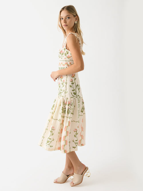 Agua By Agua Bendita Women's Nispero Oasis Midi Dress