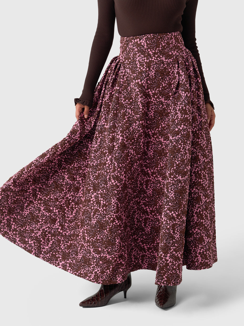 CLEA Women's Sylvie Jacquard Skirt - Saint Bernard