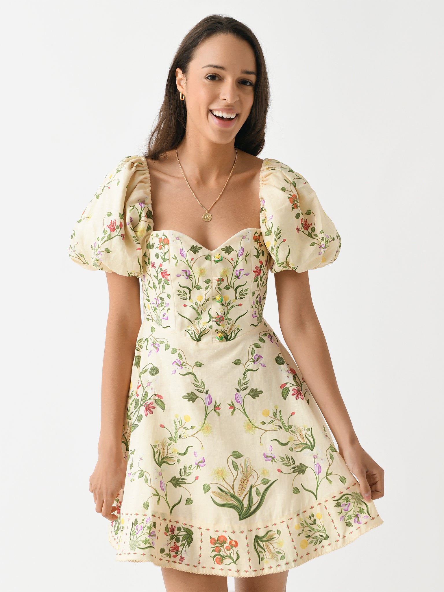 Agua By Agua Bendita Women's Vuelo Cultivo Mini Dress - Saint Bernard