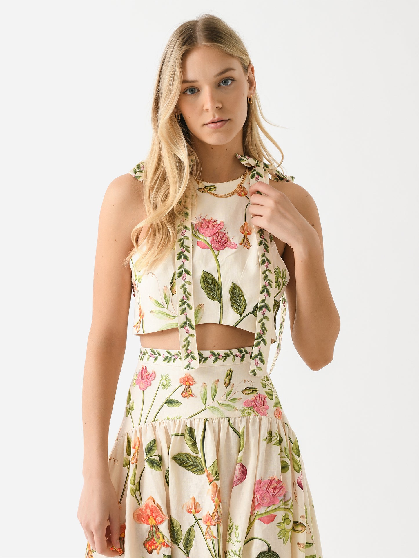 Agua By Agua Bendita Women's Olmeca Cultivo Crop Top - Saint Bernard