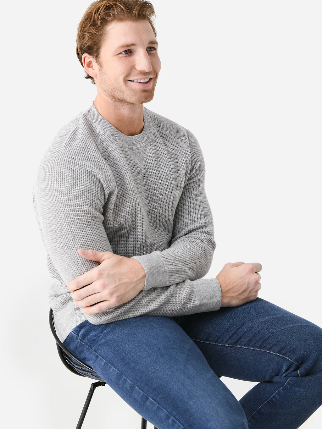 Outerknown Men's Shelter Waffle Crew - Saint Bernard