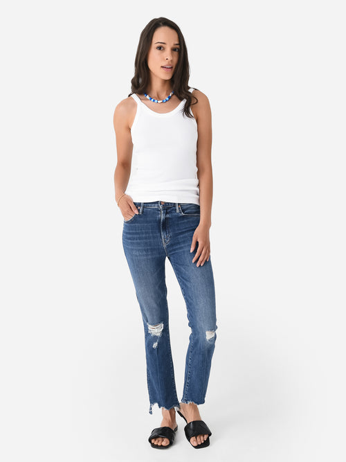 Mother Women's The Insider Crop Step Chew Jean