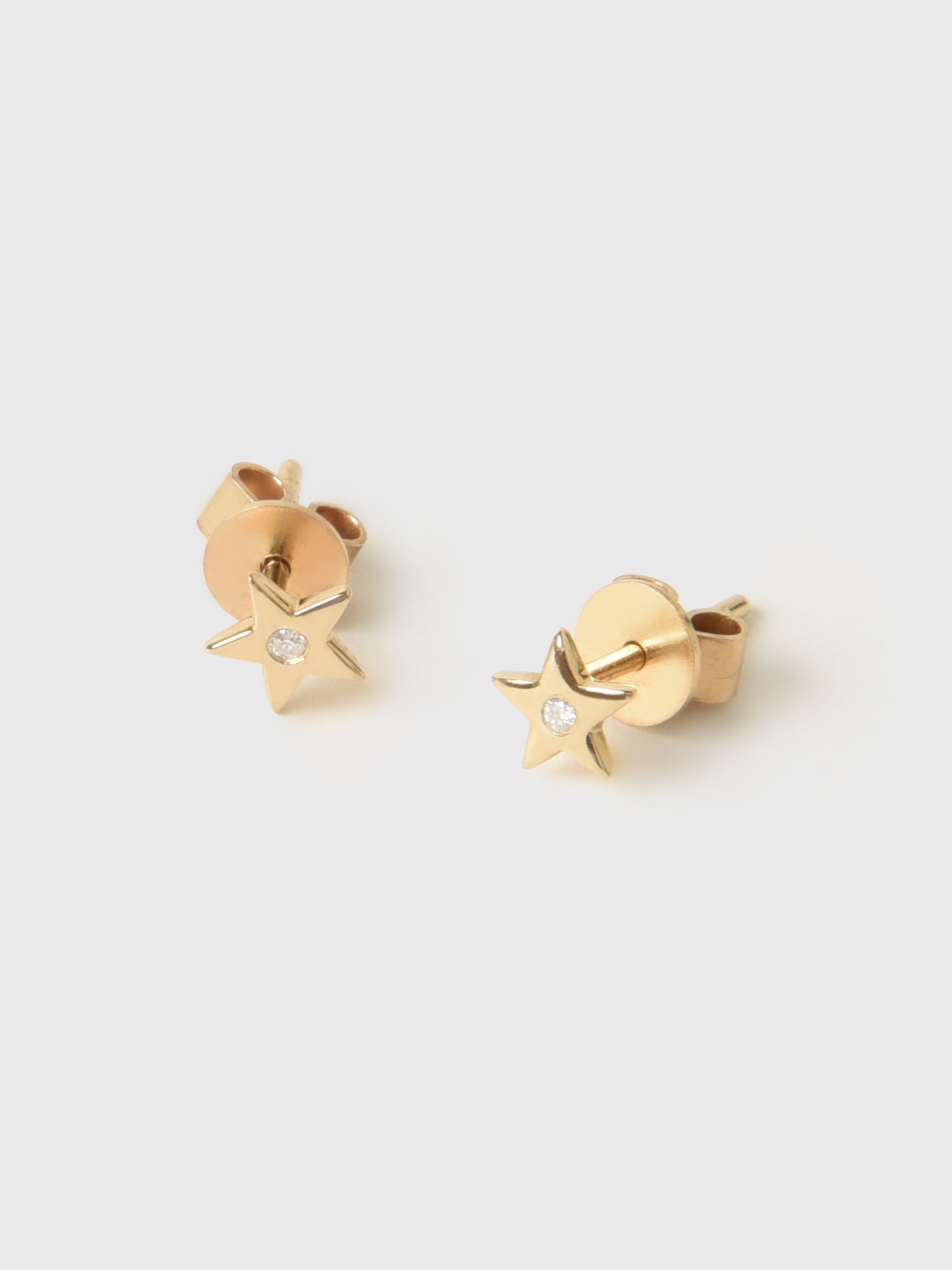Francie B. 6mm Diamond Star Stud Earrings - Saint Bernard
