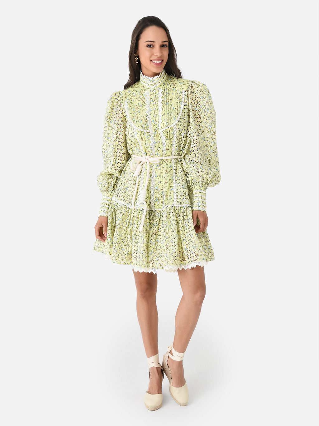 Alemais Women's Maeve Embroidered Mini Dress - Saint Bernard