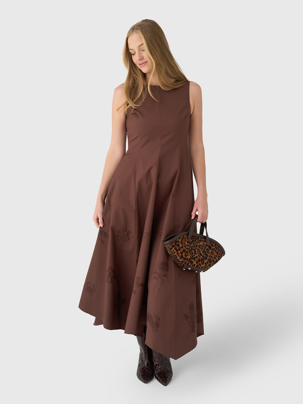 CLEA Women's Jacqueline Asymmetrical Hem Dress - Saint Bernard
