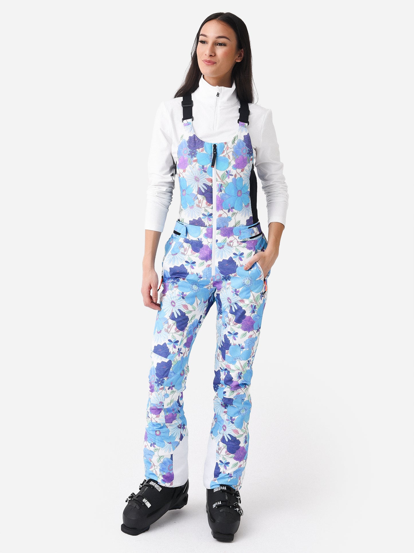 Bogner Fire + Ice X LoveShackFancy Women's Ivie Insulated Ski Bib - Saint Bernard