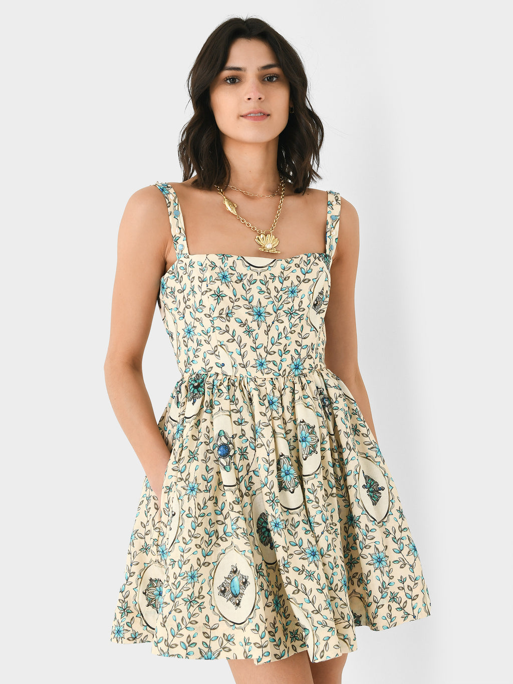Agua By Agua Bendita Women's Sapucai Platero Mini Dress - Saint Bernard