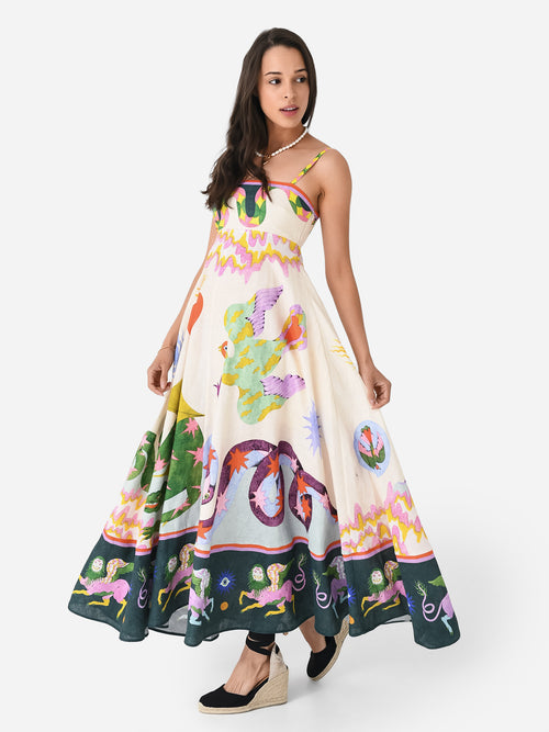 Alemais Women's Seeker Printed Sundress
