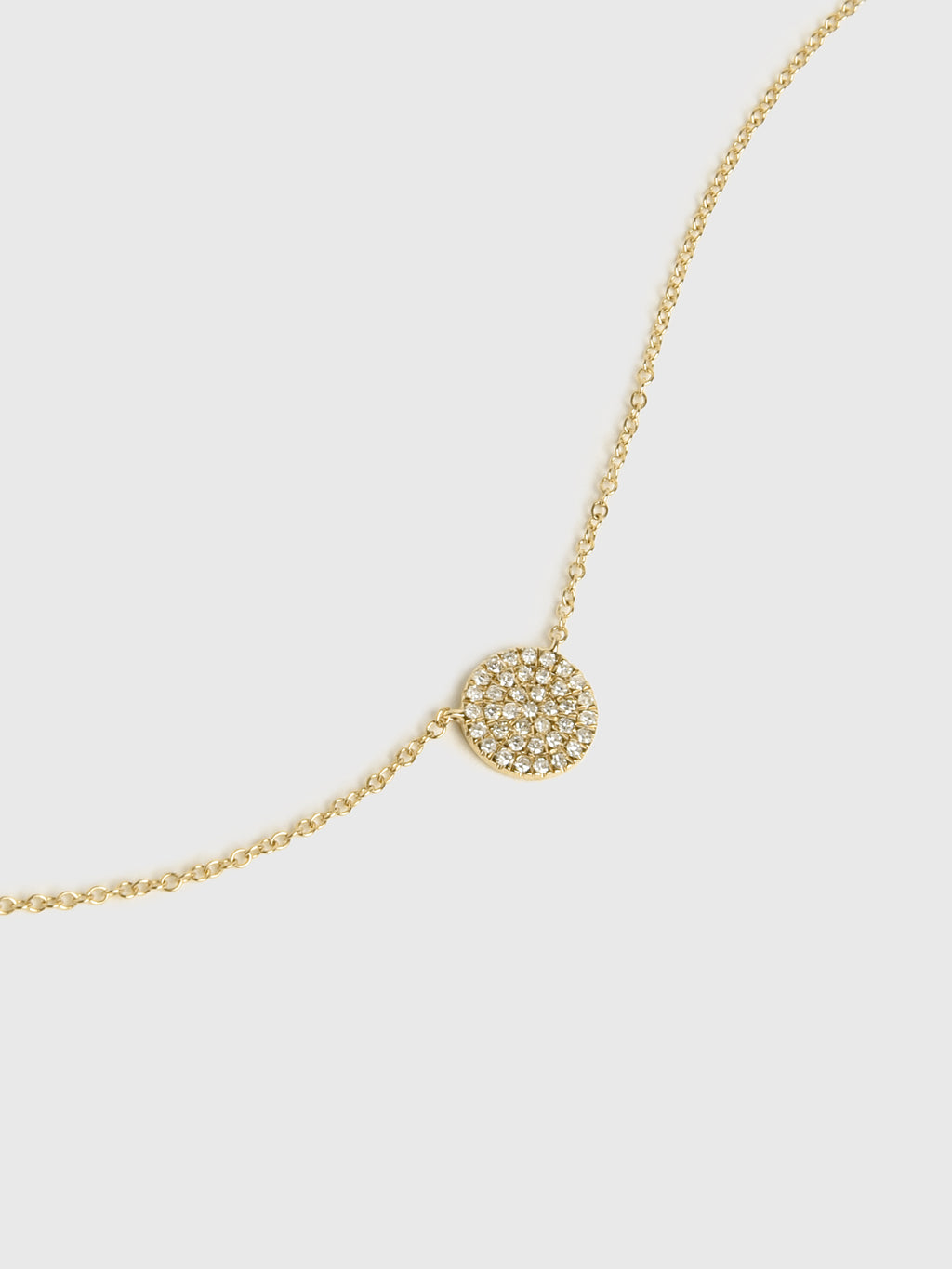 Francie B. Diamond Disc Necklace - Saint Bernard