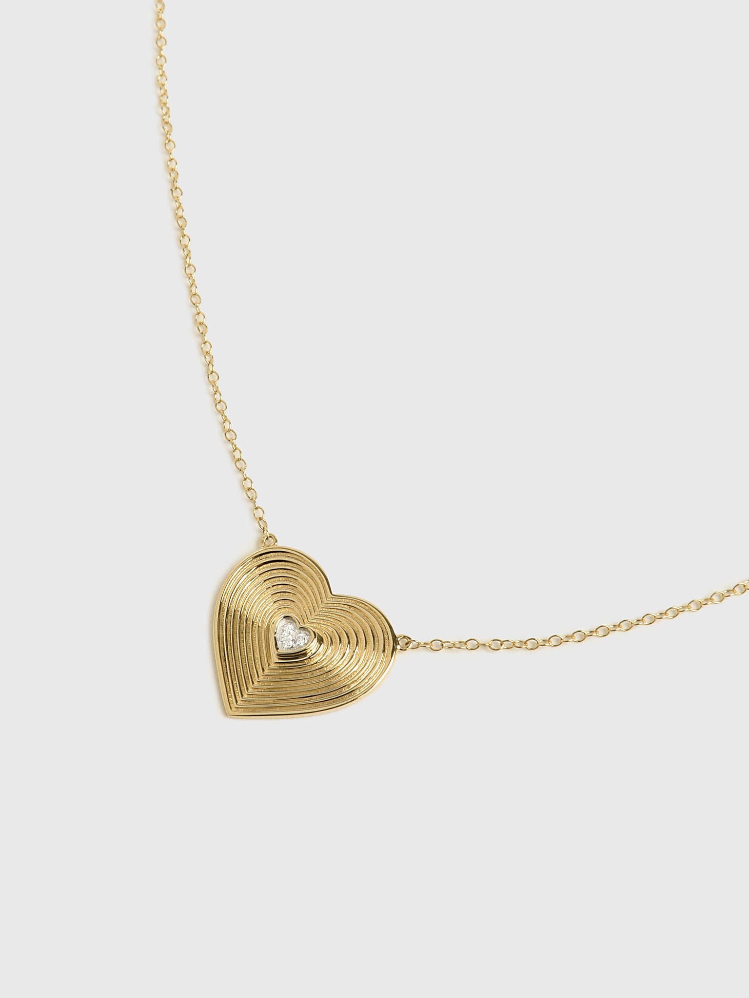 Francie B. Heart Necklace - Saint Bernard
