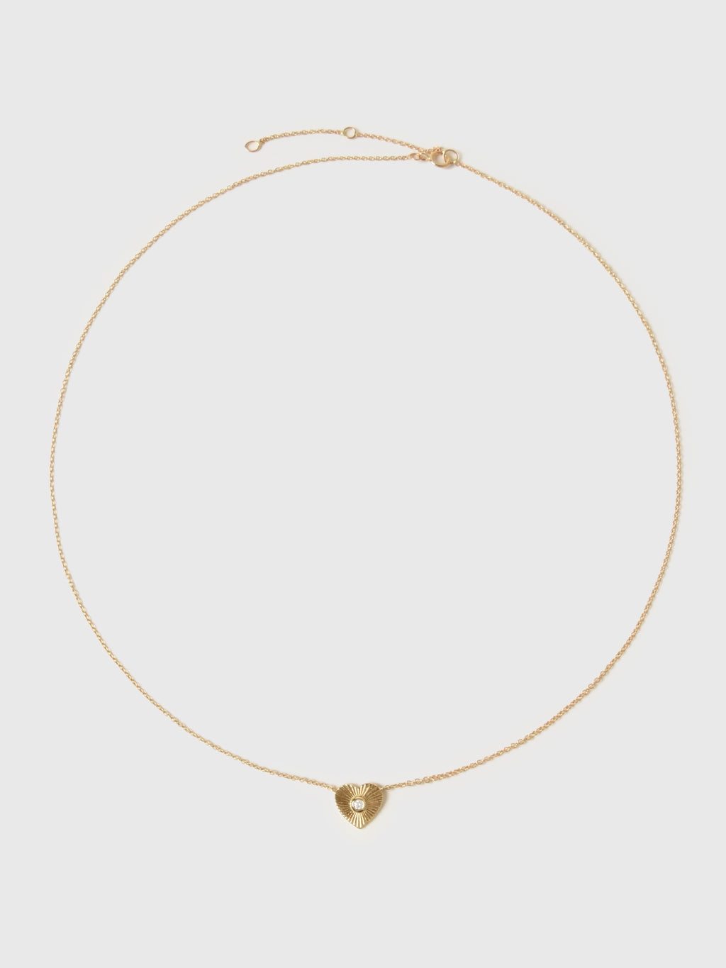 Francie B. Diamond Heart Necklace - Saint Bernard