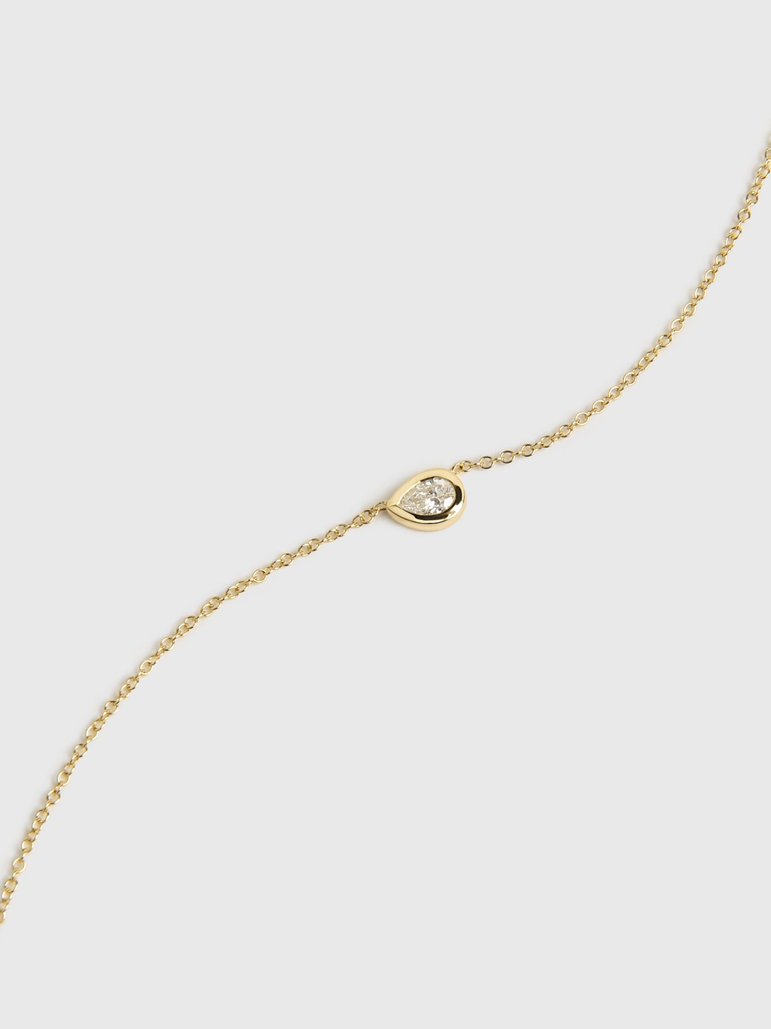 Francie B. Diamond Pear Necklace - Saint Bernard
