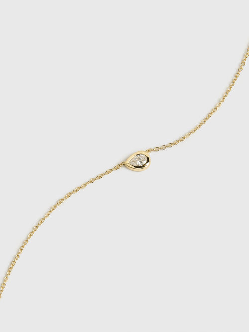 Francie B. Diamond Pear Necklace