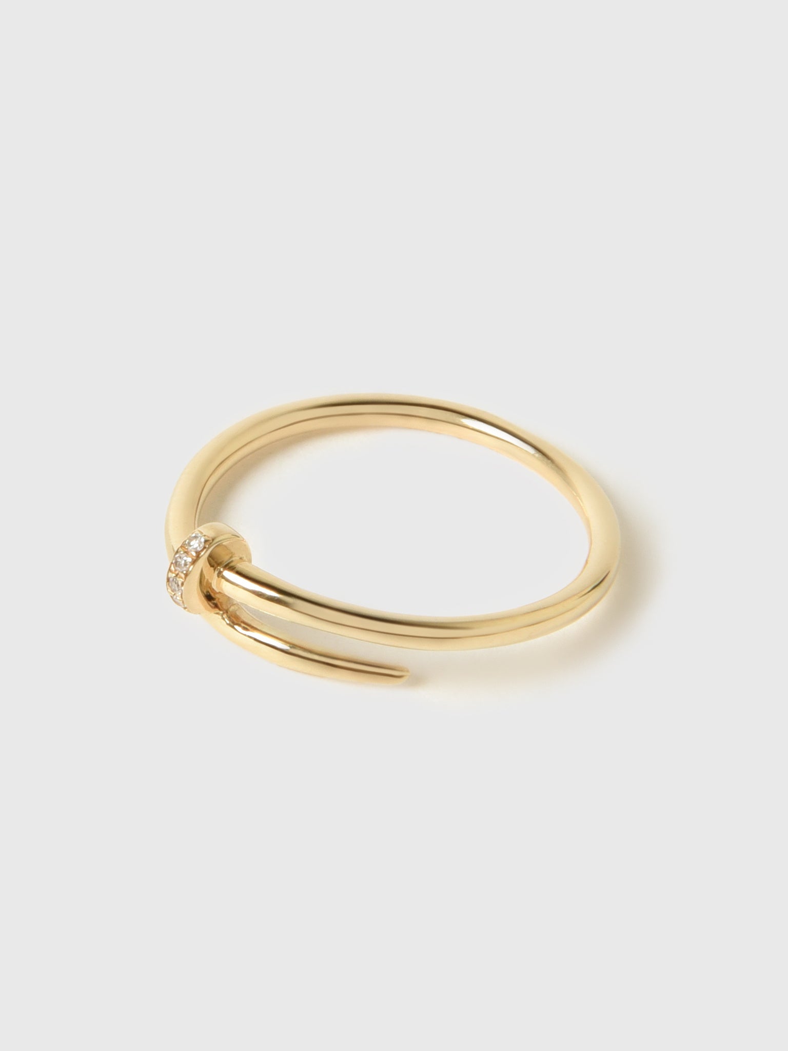 Francie B. Diamond Nail Ring - Saint Bernard