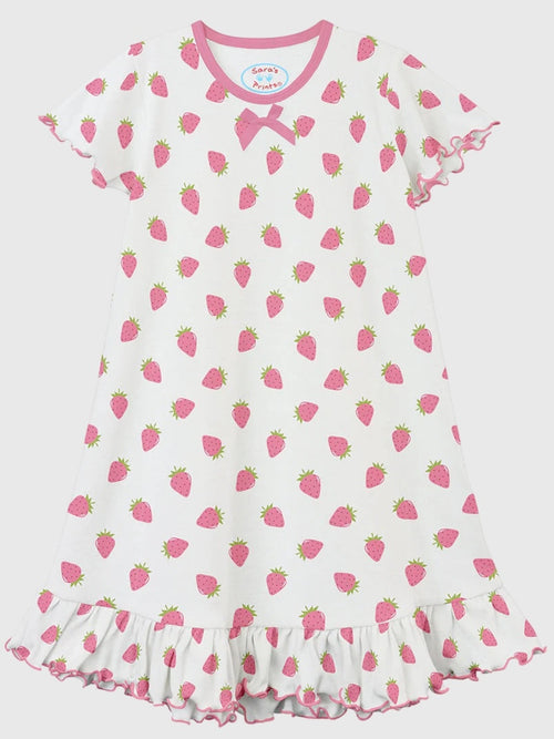 Sara's Prints Girls' Short Sleeve Nightie