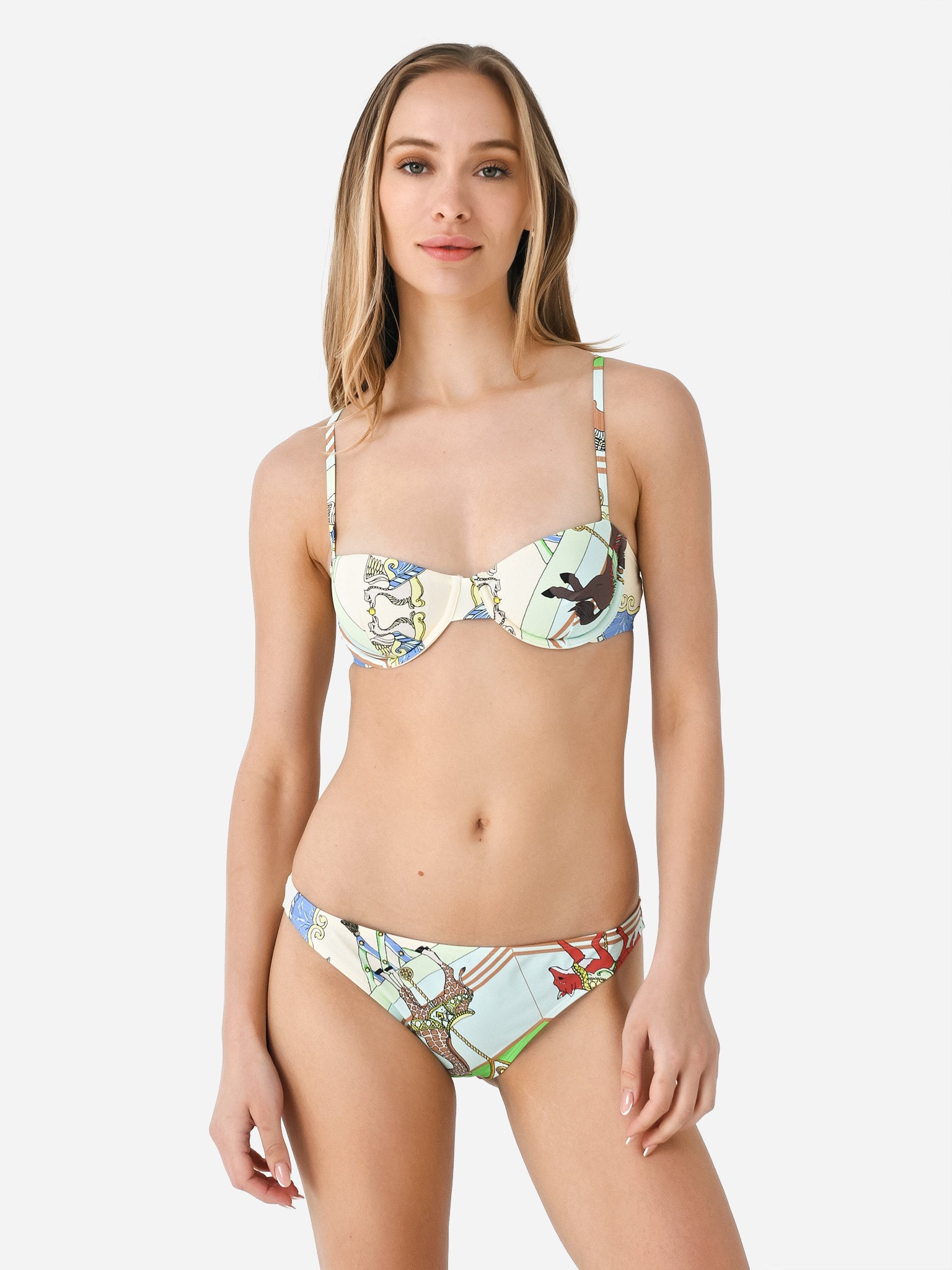 Tory Burch Women's Printed Underwire Bikini Top - Saint Bernard
